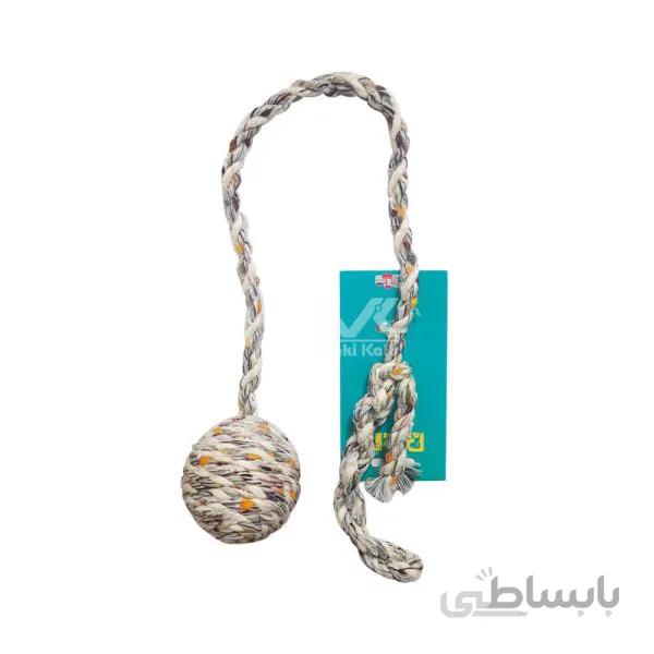 توپ الیافی دسته دار سگ و گربه