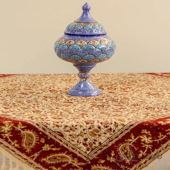 سفره قلمکار صدری 80* 80سانتی مترممتاز کد S-gh41