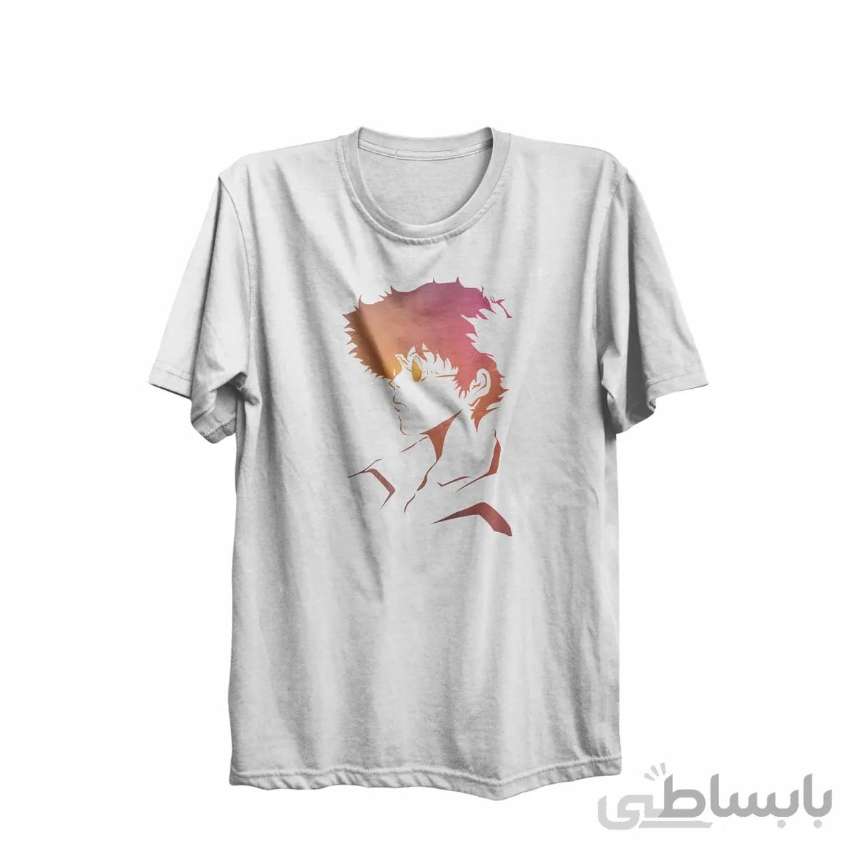 تیشرت یقه گرد سفید طرح انیمه کابوی بیباپ Cowboy Bebop کد KCT10460 کد 284882