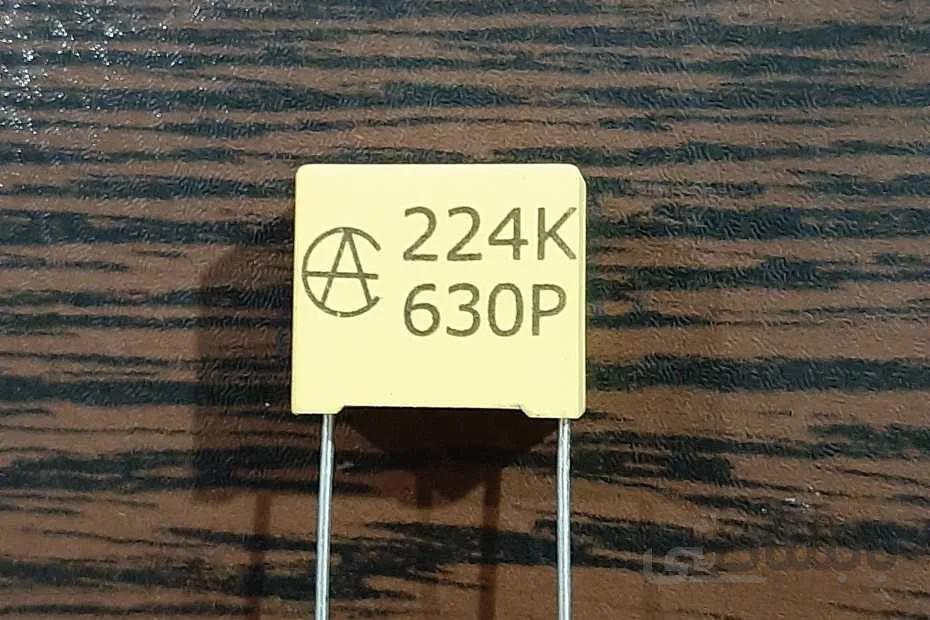 MKT 630V 220nF – خازن MKT، ظرفیت ۲۲۰ نانوفاراد، ۶۳۰ ولت
