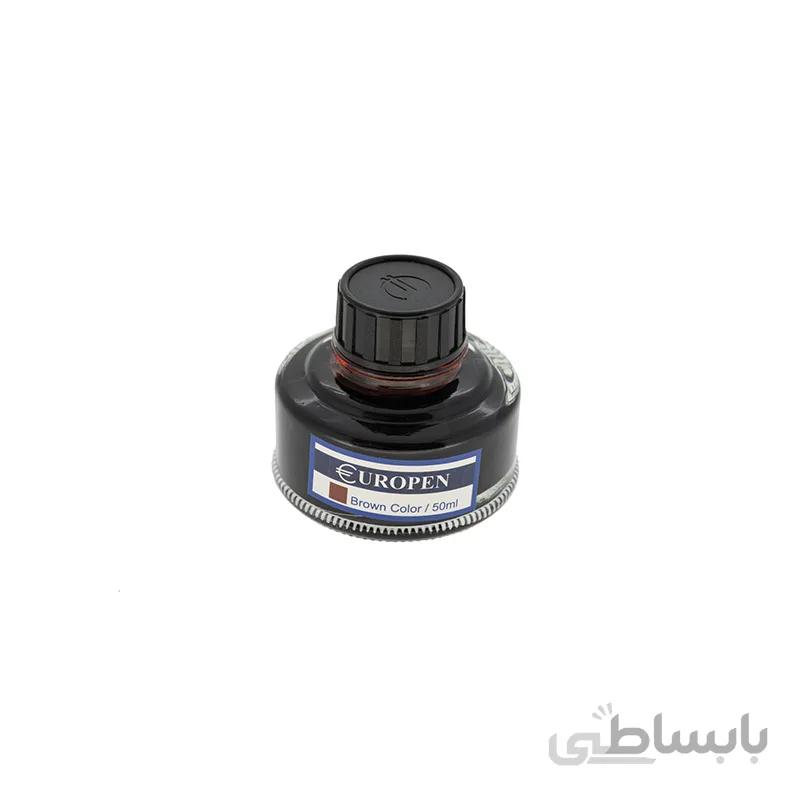 جوهر خودنویس یوروپن مدل Ink Bottle قهوه ای