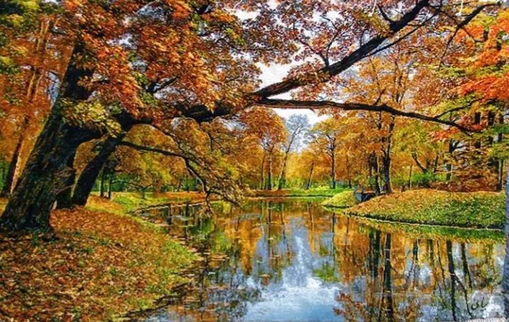 تابلو فرش برجسته دستبافت ابریشمی طرح منظره تک درخت کد ۱۰۱۱۴۳