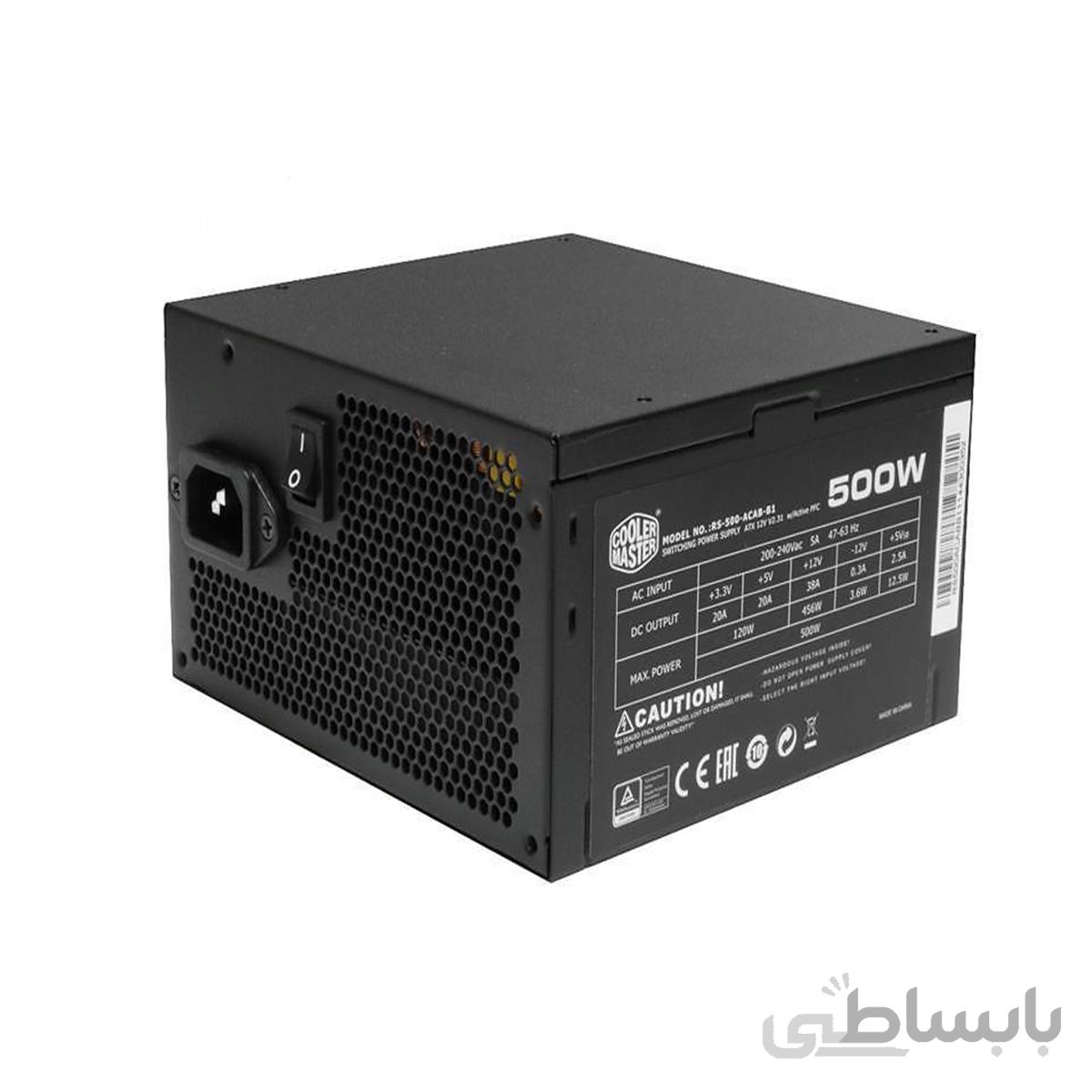 منبع تغذیه کامپیوتر کولر مستر مدل 500W