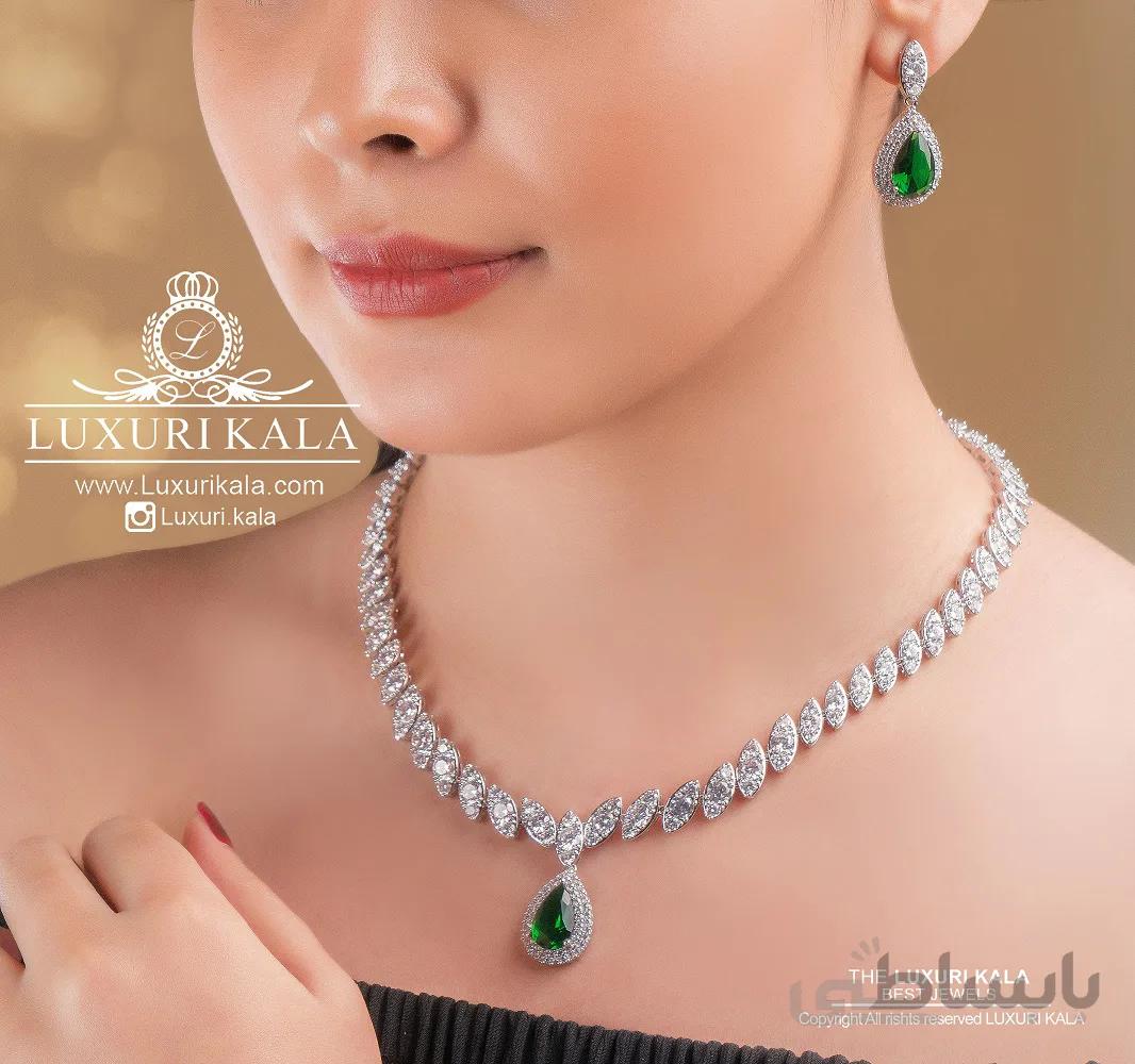 سرویس طرح جواهر ا Necklaces کد 925109