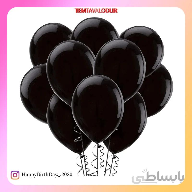 بادکنک ساده مشکی