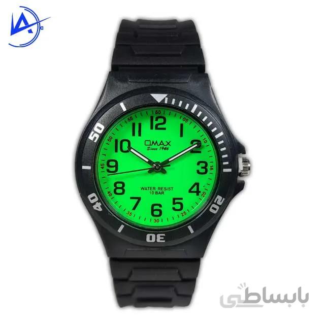 ساعت مچی مردانه OMAX ضد اب مشکی کد 14082