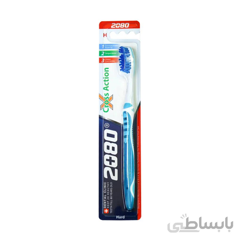 مسواک 2080 مدل Cross Action با برس سخت