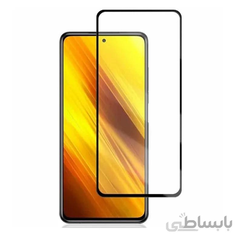 محافظ صفحه نمایش شیشه ای شیائومی Full Glass Screen Protector Xiaomi Poco X3 NFC / Poco X3