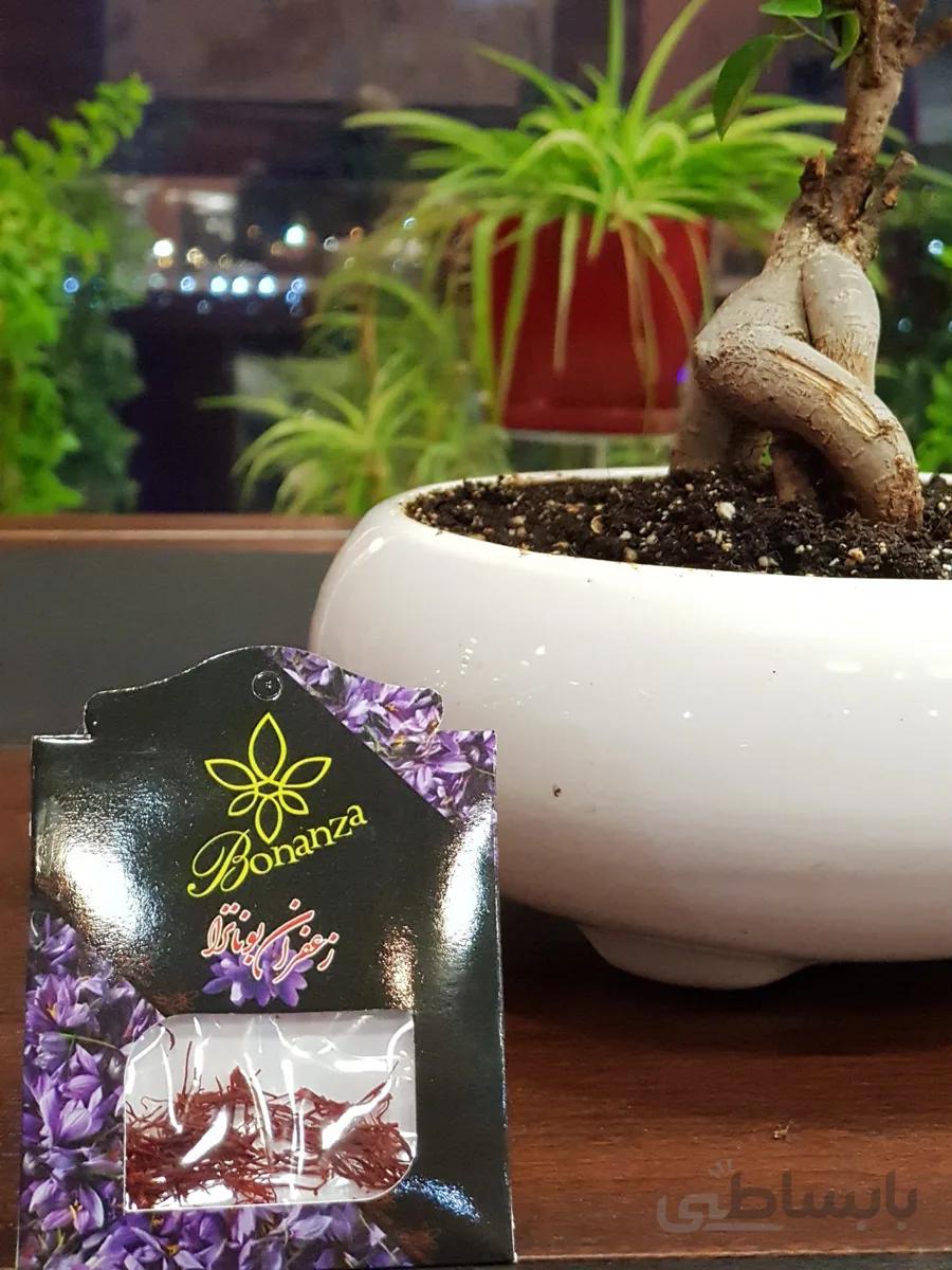 زعفران 0/2 گرمی بونانزا(سرگل صادراتی)، طرح ارغوان