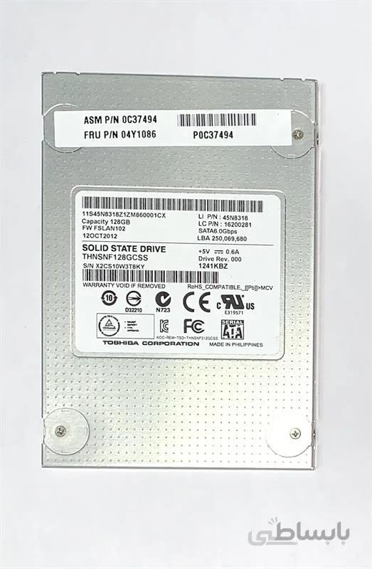 حافظه ssd لپ تاپ 128 گیگابایت توشیبا ا Toshiba internal laptop SSD 128 gigabyte