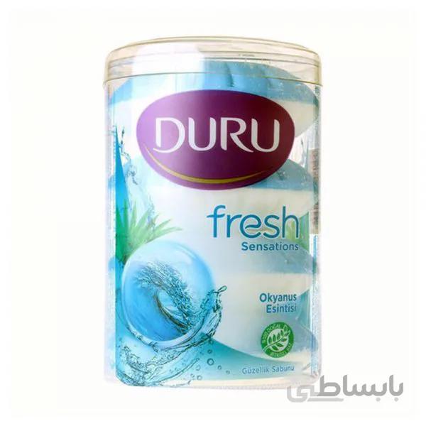 صابون دورو DURU لیوانی آبی ترکیه بسته 4 عددی