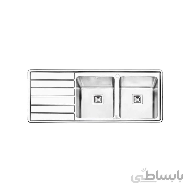 سینک ظرفشویی پرنیان استیل کد Ps 1214