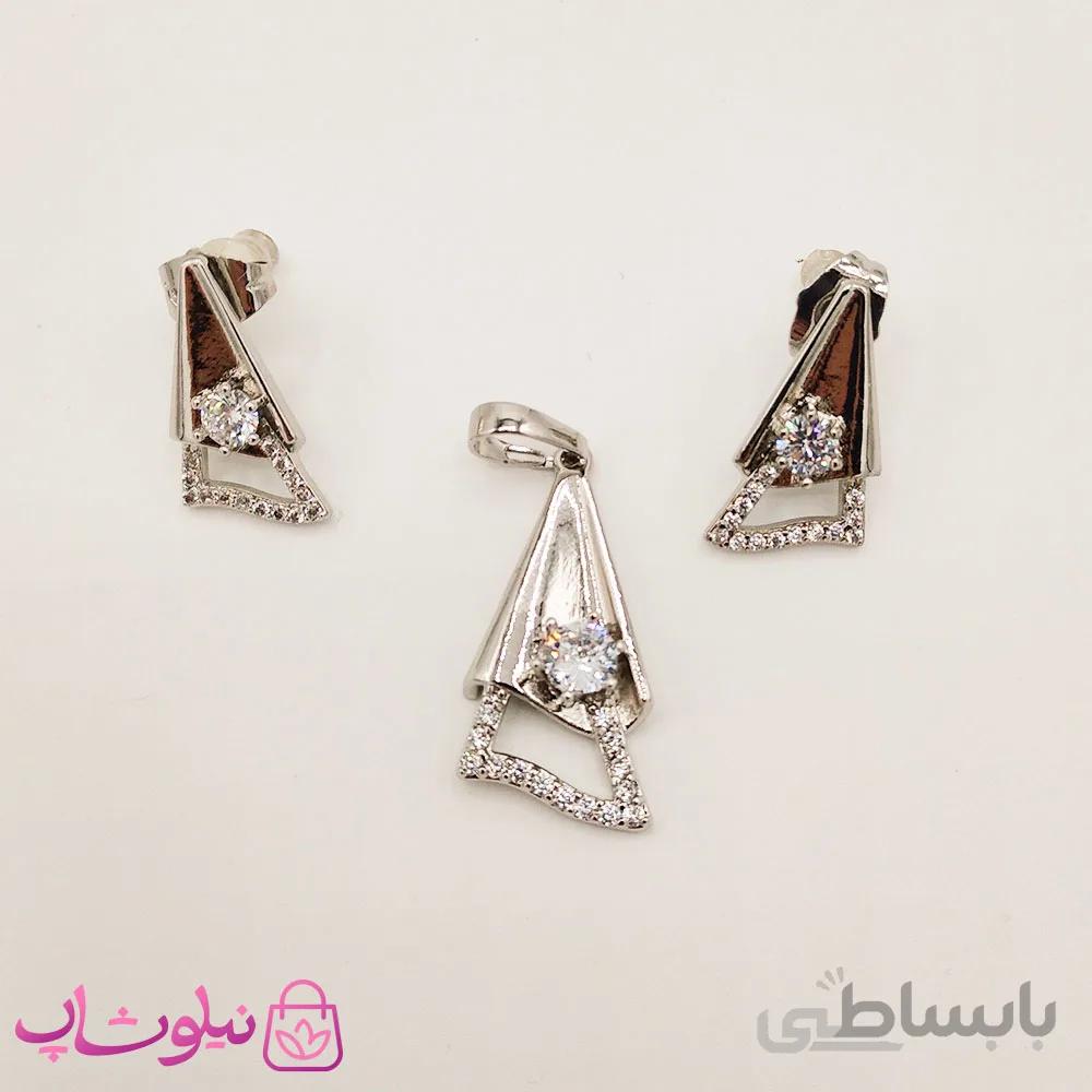 نیم ست زنانه ژوپینگ ام اند ال نقره ای کد 63 1
