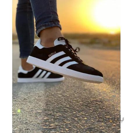 کفش کتونی اصلی مردانه گزل مشکی adidas Originals Gazelle Sneakers
