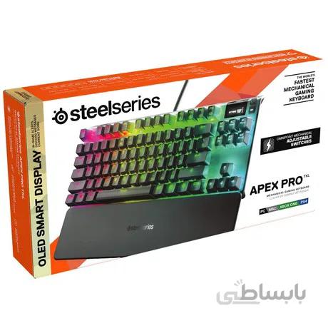 کیبورد مخصوص بازی استیل سریز مدل Apex Pro TKL ا SteelSeries Apex Pro TKL Mechanical Gaming Keyboard