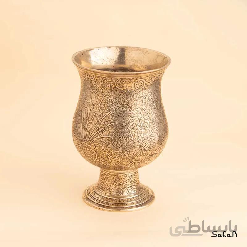 جام برنجی قلمزنی طلایی