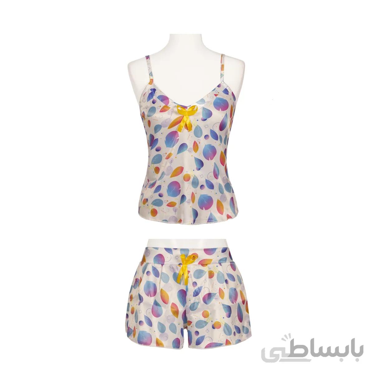 تاپ و شلوارک ساتن A0049