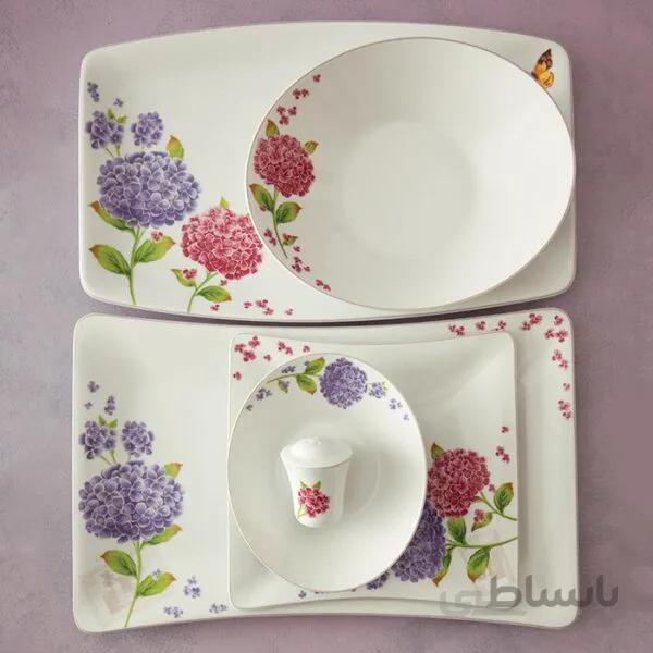 سرویس چینی زرین 30پارچه روژ