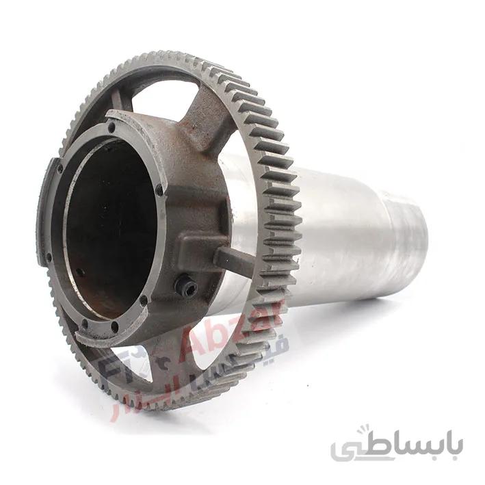 چرخ دنده فلایویل حدیده برقی 3 اینچ کله ببری (تایگرهد) ا Flywheel gear for tiger head threading machine 3 inch