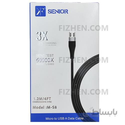 کابل شارژ میکرو کی اف سنیور USB to Micro Cable KF SENIOR M-S8