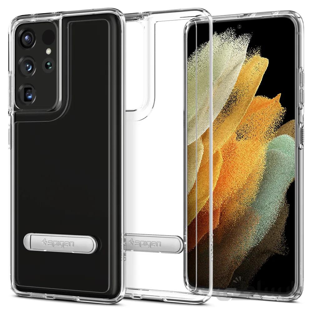 قاب گلکسی اس 21 اولترا برند اسپیگن مدل Spigen Ultra Hybrid S case Galaxy S21 Ultra