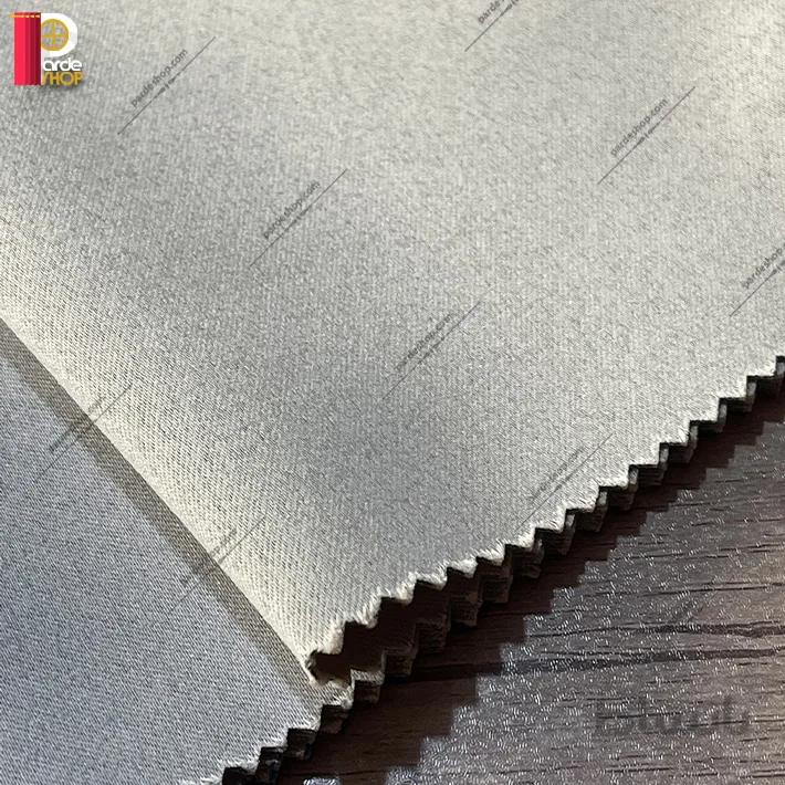 پرده آستر بلک اوت مدل ساده رنگ کرم همراه دوخت و نوار