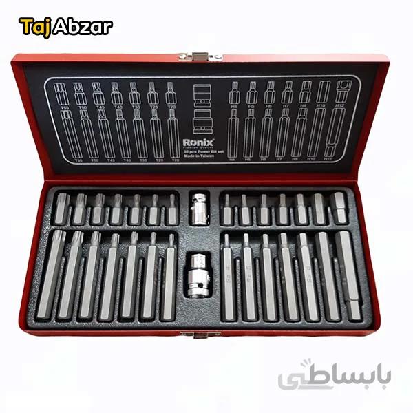 جعبه بیت ترکیبی ستاره ای و شش گوش 30 پارچه رونیکس مدل RH-2697