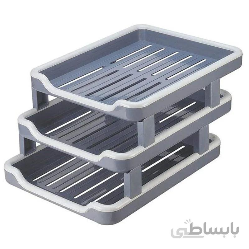 کازیه 3 طبقه کارا مدل پلاستیکی کد KP3