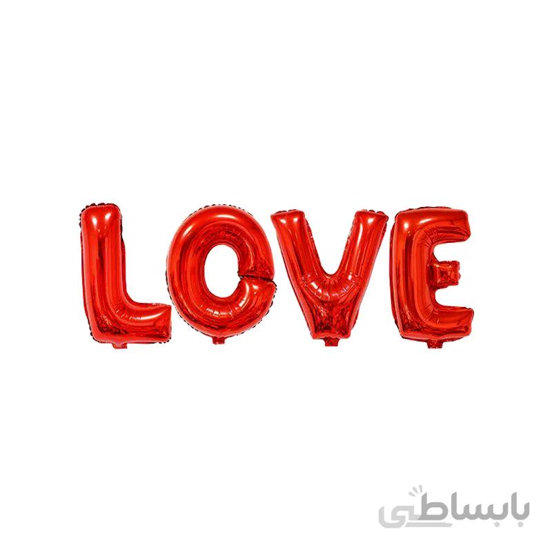 بادکنک فویلی LOVE مدل STV100