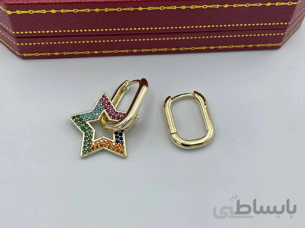 گوشواره ستاره رنگی ترند سال
