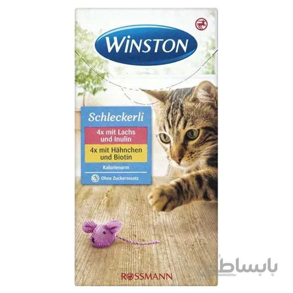 بستنی گربه وینستون WINSTON بسته 15 گرمی در 4 طعم