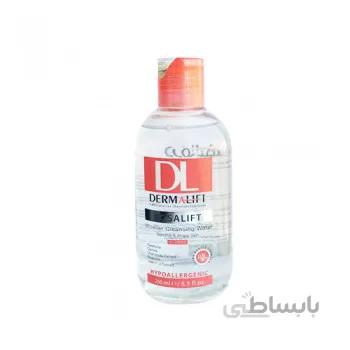 محلول پاک کننده آرایش صورت پوست حساس درمالیفت ا ( dermalift Rosalift Micellar Cleansing Water for Sensitive Skin )