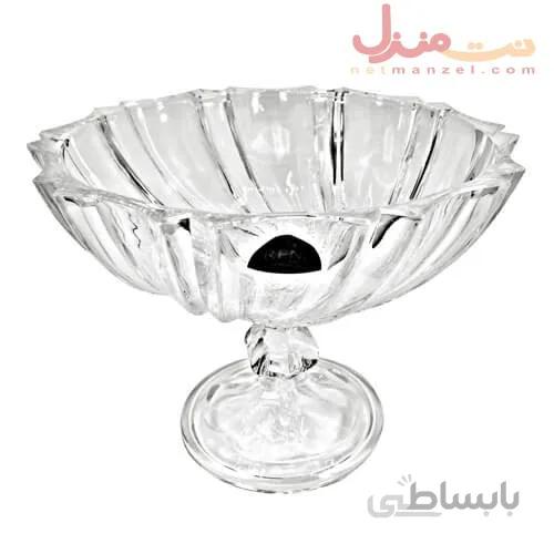 آجیل خوری پایه دار کریستال ایرنا طرح پاریس