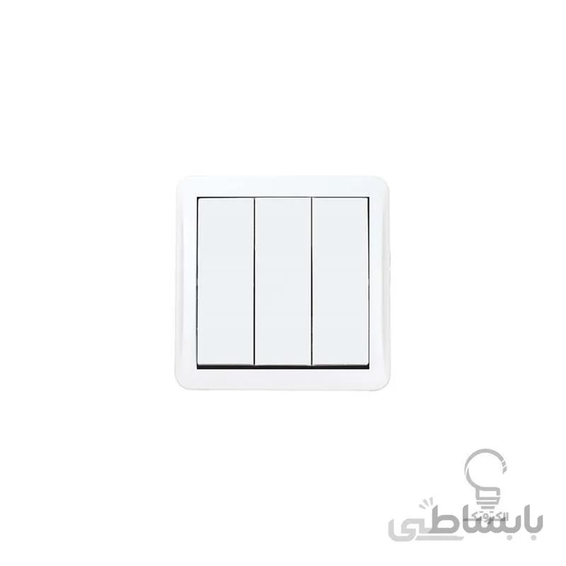 کلید سه پل روکار مدل شهاب پارت الکتریک