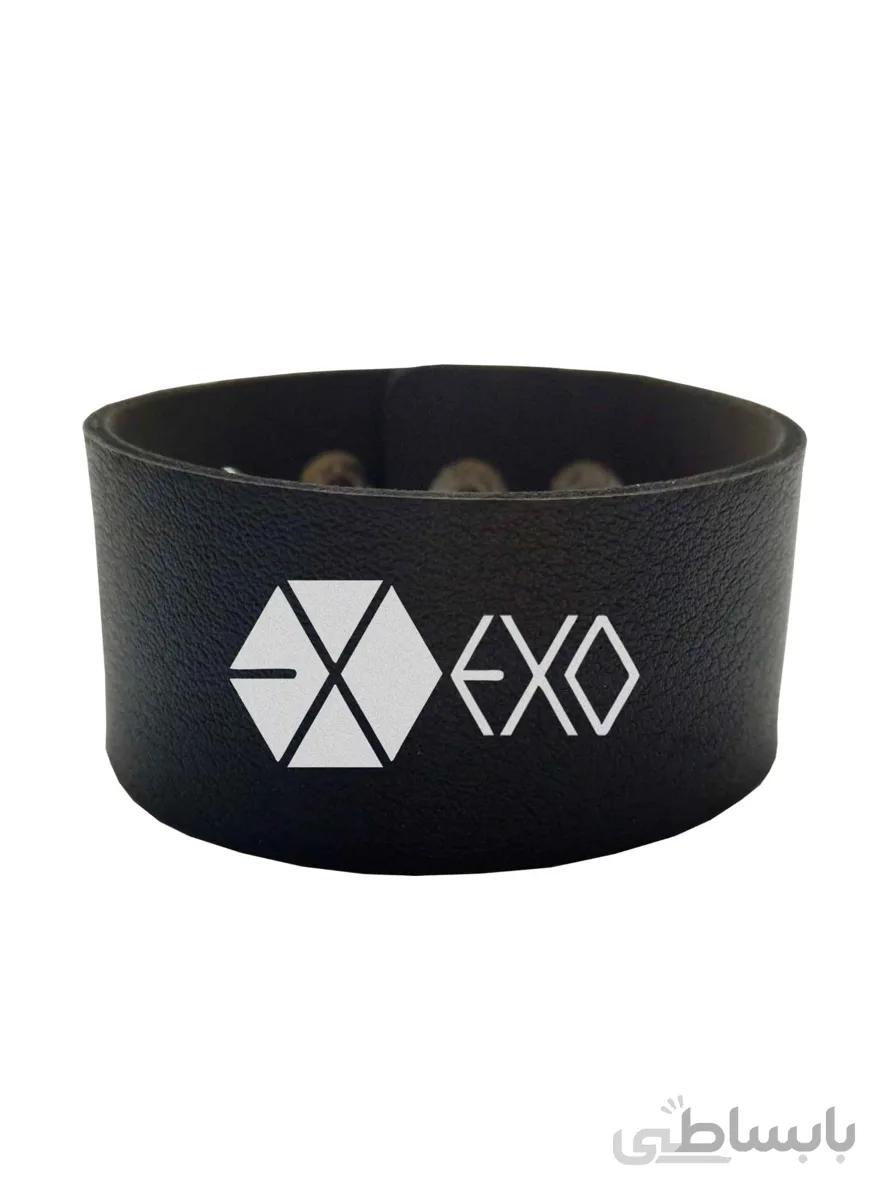 دستبند چرمی طرح گروه اکسو exo