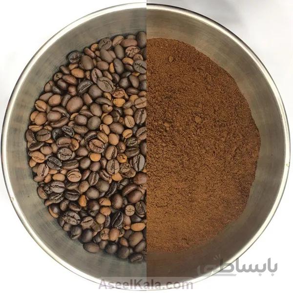 قهوه دانه و آسیاب میکس ویژه اسپرسو پرکافئین و پرخامه 500 گرمی
