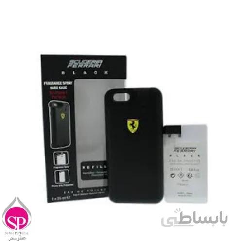 ادوتویلت مردانه فراری FERRARI مدل Scuderia و کاور گوشی Iphone 6,6s حجم 25 میلی لیتر