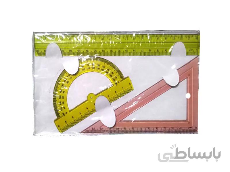 ست نقاله گونیا خط کش ژله ای تحریر