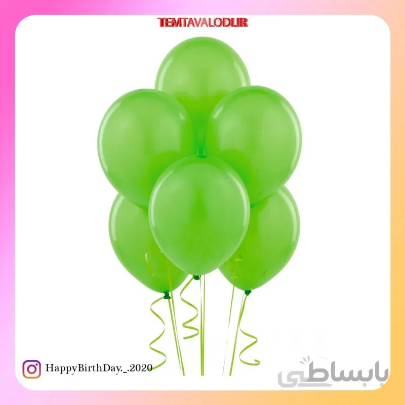 بادکنک ساده سبز