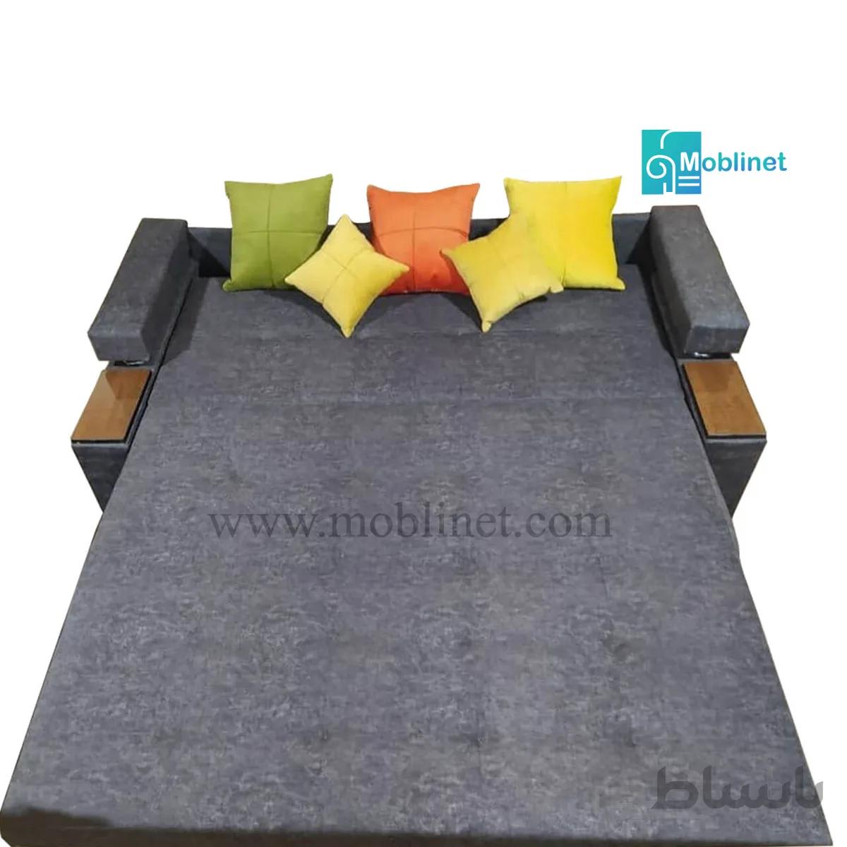 مبل تختخواب شو دو نفره رایکا باکسدار مبلینت