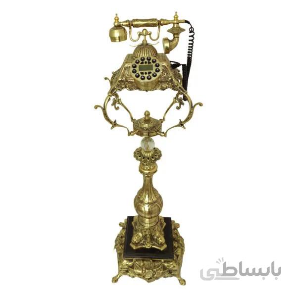 تلفن برنزی ایستاده پایه سنگی کد ۵۳۰