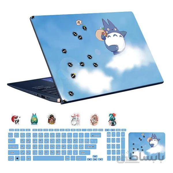اسکین لپ تاپ طرح Anime کد ۰۷به همراه استیکر کیبورد