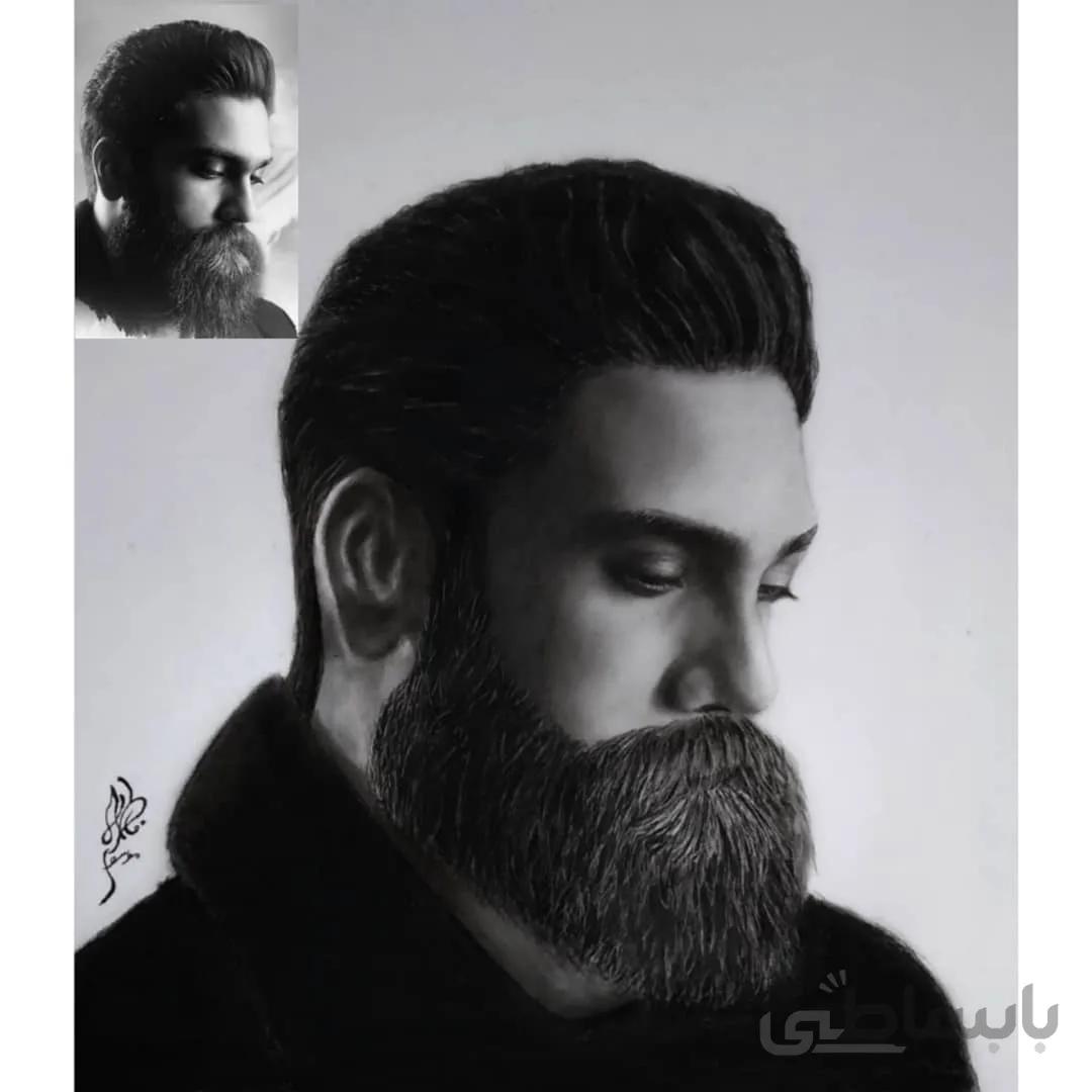 طراحی چهره – سیاه قلم