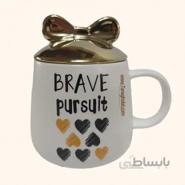 ماگ سرامیکی درب پاپیونی