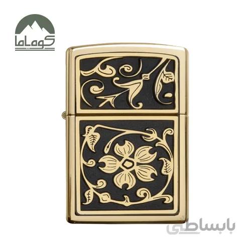 فندک زیپو مدل Gold floral flourish کد 20903