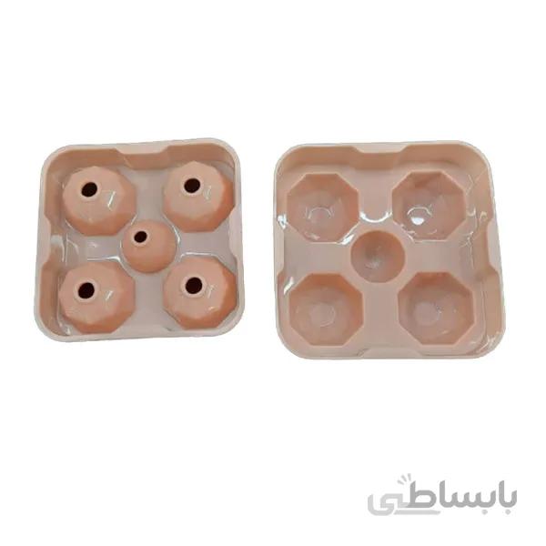 قالب یخ مدل شش ضلعی چهارعددی کد 828