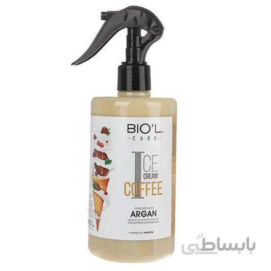 ماسک مو مناسب موهای رنگ شده بیول مدل Coffee Ice Cream ظرفیت 400 میلی لیتر ا Biol Colored Hair Coffee Ice Cream Regenerating Hair Mask 400 ml