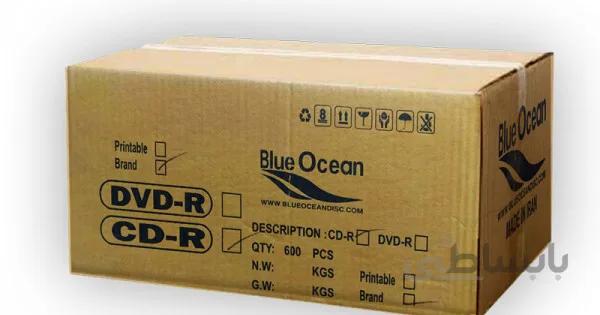 سی دی خام بلوشن باکس دار کارتن 600 عددی (Blue Ocean)