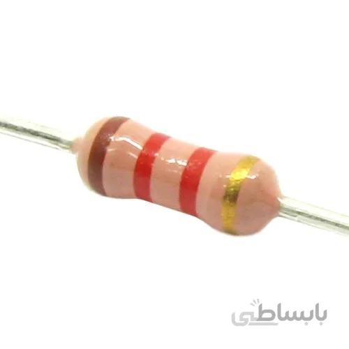 مقاومت 1.2 کیلو اهم 1/4 وات 5 درصد | 1.2K