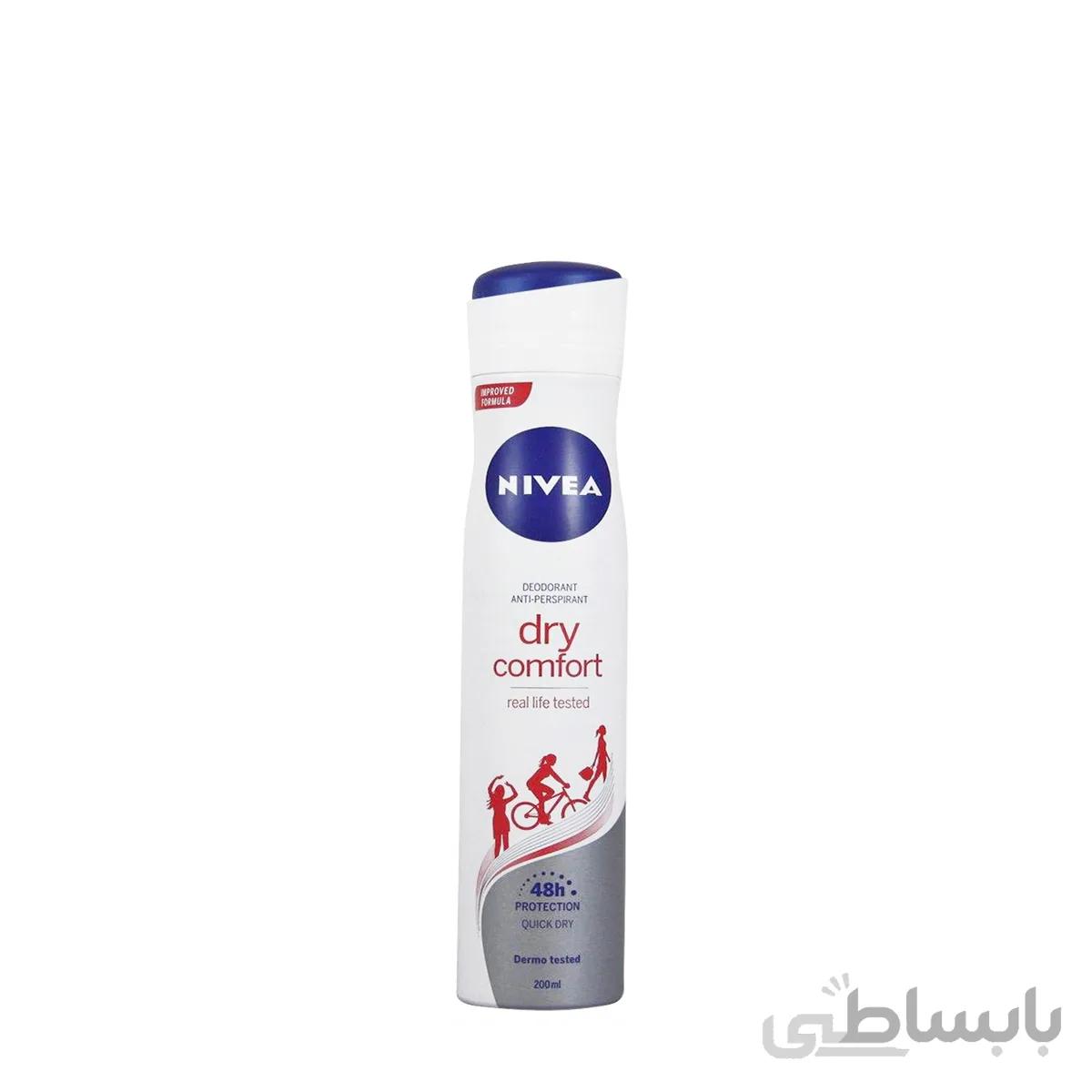 اسپری دئودورانت زنانه مدل Dry Comfort نیوآ